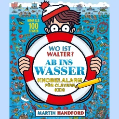 Wo ist Walter? Ab ins Wasser: Knobelalarm für clevere Kids | Kultiges Wimmelbuch mit Rätseln für Kinder und Erwachsene.